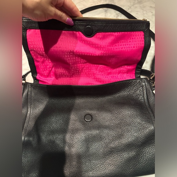 NWOT Kate Spade Highland Place Black Leather Crossbody Bag - Picture 2 of 6